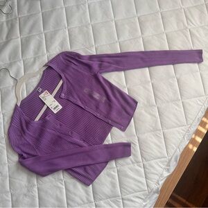 Uniqlo UV Protection Crew Neck Cropped Cardigan